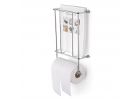 Newspaper and paper roll holder