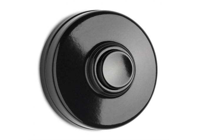 Bakelite doorbell, black