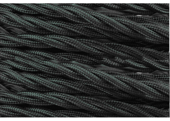 3x2,5 Black Twist Coloured Cord