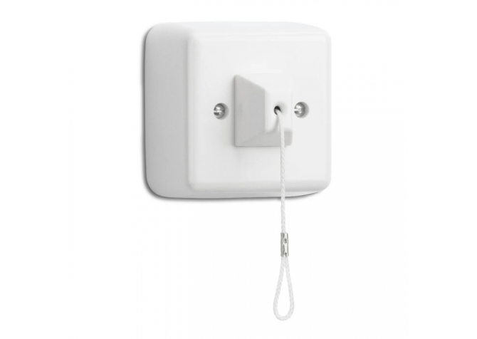 Pull switch surface-mounted THPG White